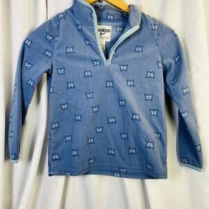 Oshkosh Oshkosh Fleece Butterfly Sweater Size Warm Cozy Country Blue 7/7A